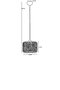 Opviq 9040-8 Lámpara de araña negra con altura ajustable